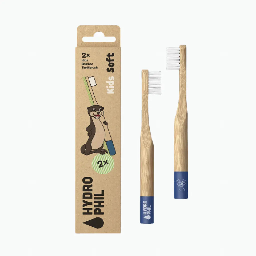 Escova de dentes infantil de bambu (pack 2)
