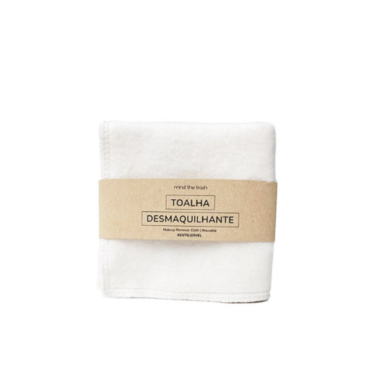 Toalha desmaquilhante em algodão orgânico